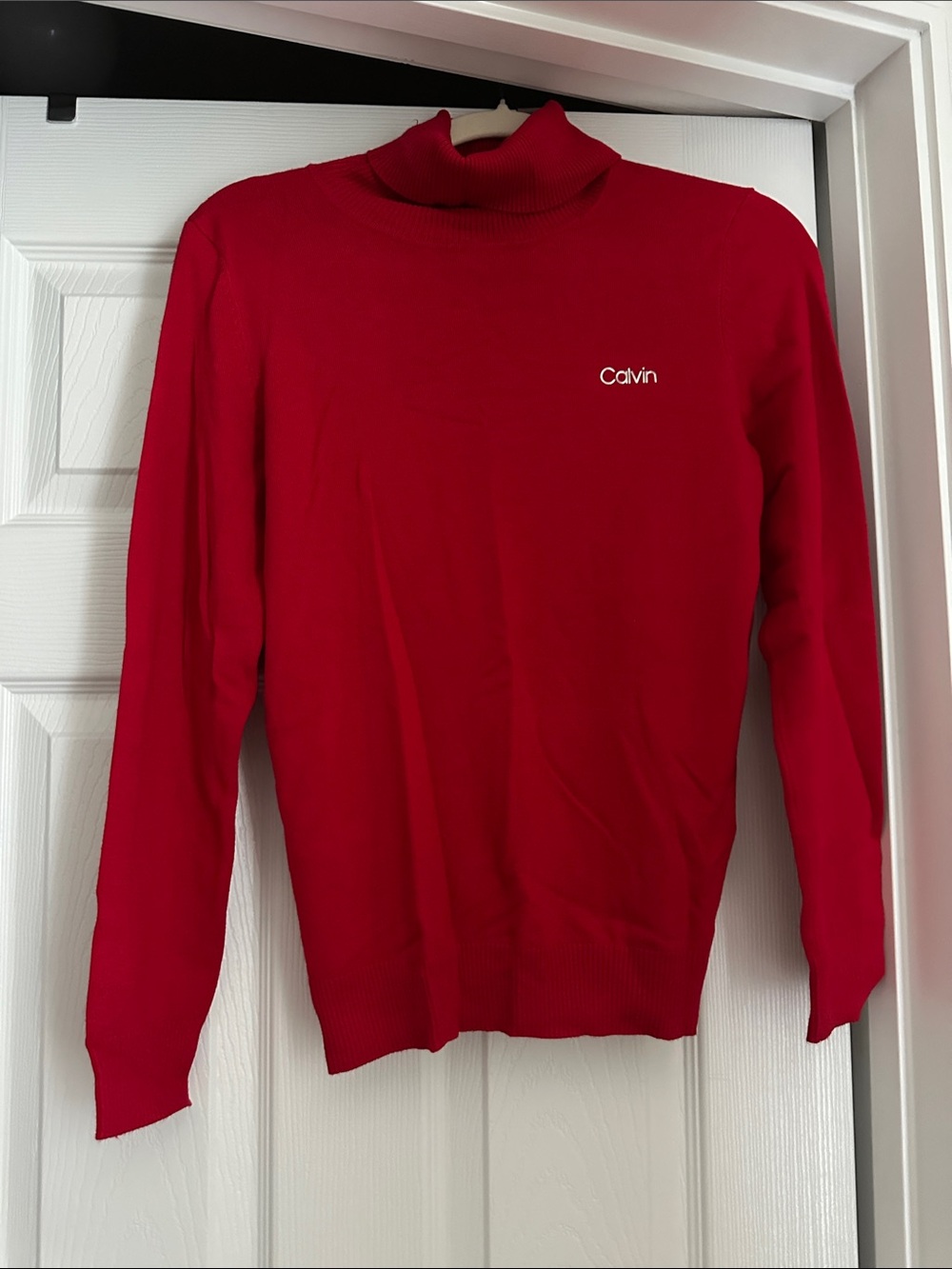 Calvin Klein Red Turtleneck Sweater